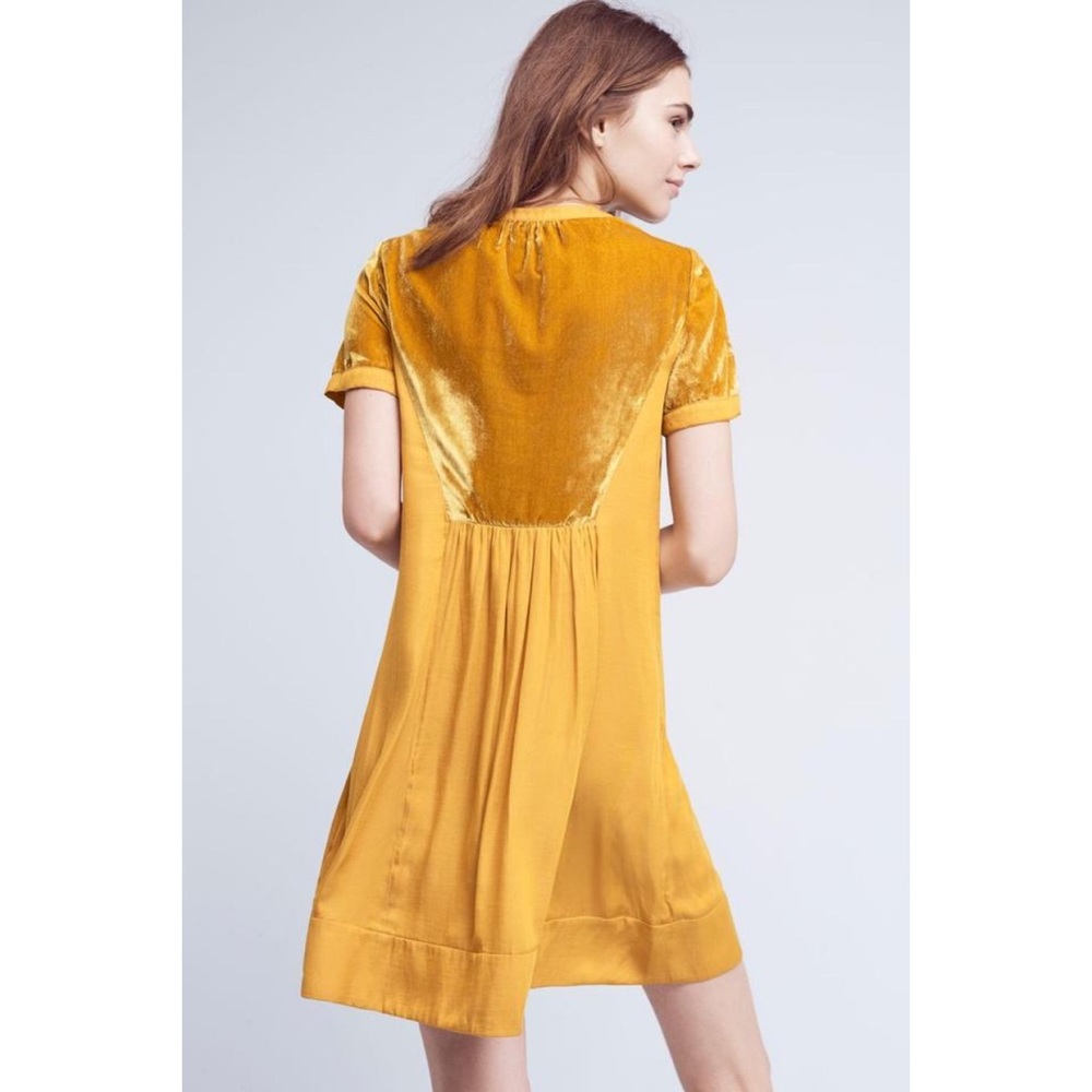 Anthropologie Maeve Ingrid Velvet Tunic Dress - L - Picture 2 of 6